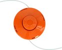 Oranje draadkop voor bosmaaier met "bump to feed" mechanisme.