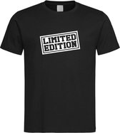 Zwart T shirt met " Limited Edition " print size XL