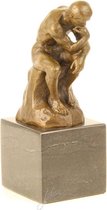 Beeld - brons - de Denker - 19cm hoog