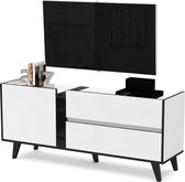 AZ-Home - Tv meubel Flix - Tv Kast - Wit/Zwart - 150 cm