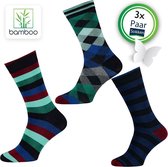 Bamboe sokken Vigor (3 Paar) | Sokken heren van bamboe | Maat 43-46 - Gratis verzending