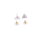 Fashionidea - Leuke grijze driehoekige oorbellen de Grey Triangle Earrings