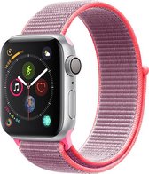 Nylon watch bandje - Roze  - 38/40/41mm - M/L - Series 1 2 3 4 5 6 7 SE - Geschikt voor Apple Watch