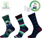 Bamboe sokken Vigor (3 Paar) | Sokken heren van bamboe | Maat 39-42 - Gratis verzending