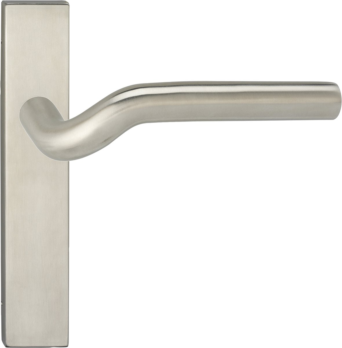 Deurkruk - Impresso Newport - Voor binnen - Vierkant deurschild - RVS - 2 stuks