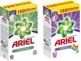 Ariel Waspoeder Mix - Stralend wit en Color - 2 x 130 wasbeurten - 2 x 8,45 kg