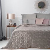 Luxe bed_Beddensprei_brulo_sprei - 220X240 - Staal – koper