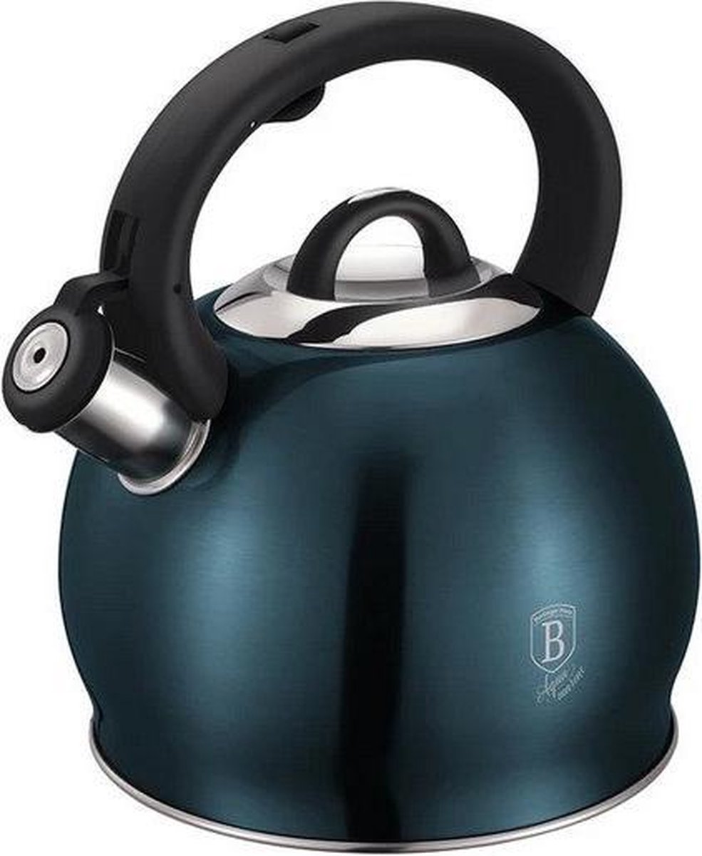 Berlinger Haus 1078 - Fluitketel - 3.0 liter - Aquamarina collection - RVS