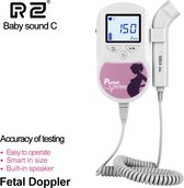2021-CONTEC Professionele Hartbeat Doppler - zwangerschapscadeau - Baby hartje monitor - Roze