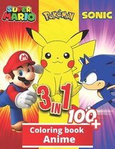 3 in 1 Anime Coloring Book