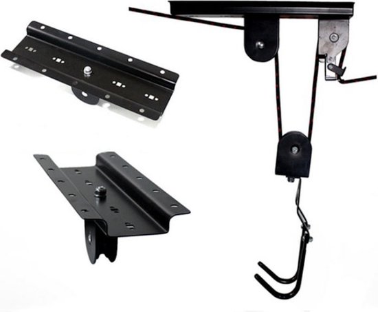 Fietslift ophangsysteem - Ophangen fiets aan plafond - Fietstakel - Fietshaak - Dubbele Fietsophangsysteem met Katrol