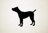 Silhouette hond - Cane Corso - S - 45x55cm - Zwart - wanddecoratie