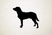 Silhouette hond - Chesapeake Bay Retriever - L - 75x90cm - Zwart - wanddecoratie