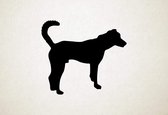 Silhouette hond - Combai - - S - 45x51cm - Zwart - wanddecoratie