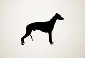 Silhouette hond - Old Croatian Sighthound - Oude Kroatische windhond - XS - 22x30cm - Zwart - wanddecoratie