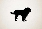 Silhouette hond - Scotch Collie - Schotse Collie - XS - 20x30cm - Zwart - wanddecoratie