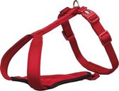 Trixie hondentuig premium y-tuig rood - 65-80x2 cm - 1 stuks