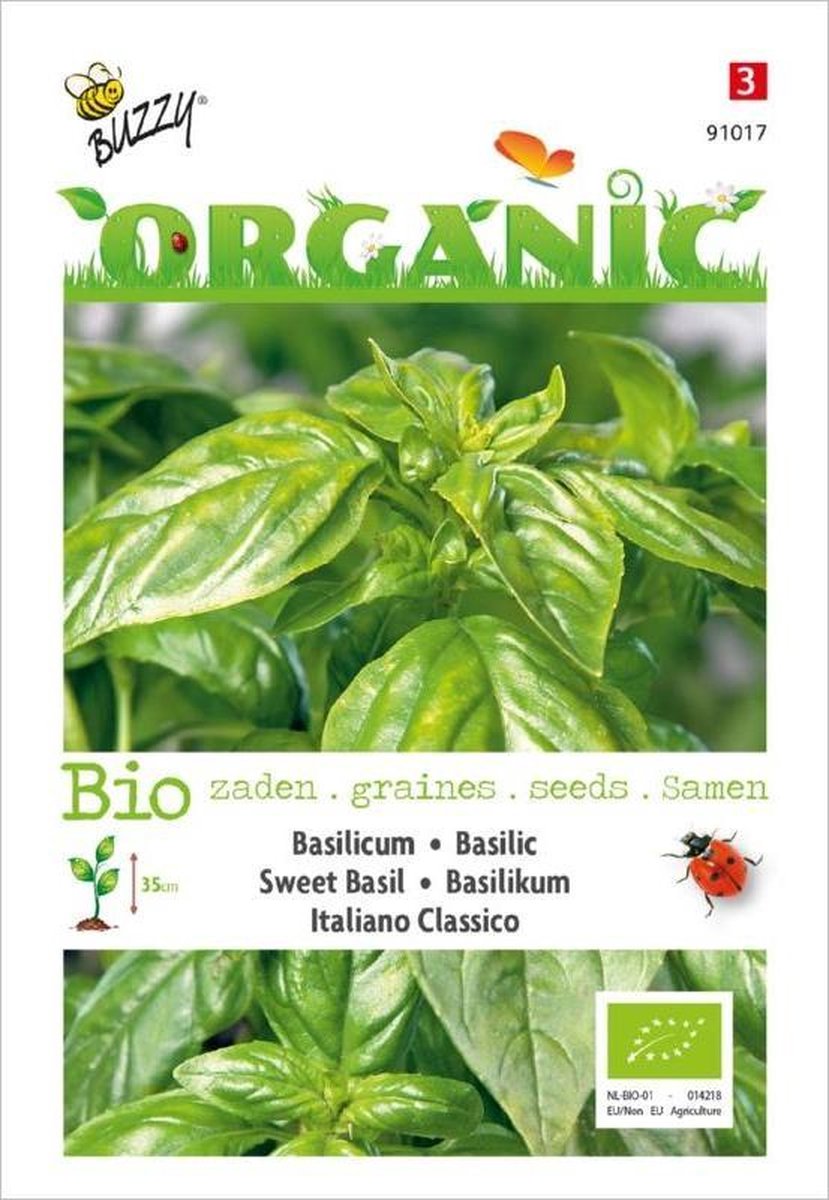 Buzzy® Organic Basilicum Genovese (BIO) - Buzzy Seeds