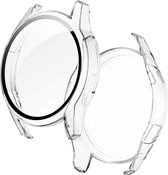 Bumper voor Huawei Watch GT2 46mm – Siliconen Case – Screenprotector Hoesje – Transparant