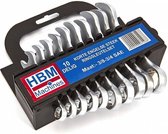 HBM 10 Delige Korte Engelse Steek – Ringsleutelset