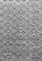 Modern laagpolig vloerkleed Pisa - grijs 4702 - 280x370 cm