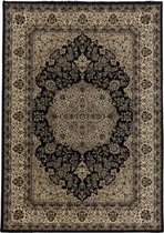 Klassiek vloerkleed Kashmir - zwart 2608 - 120x170 cm