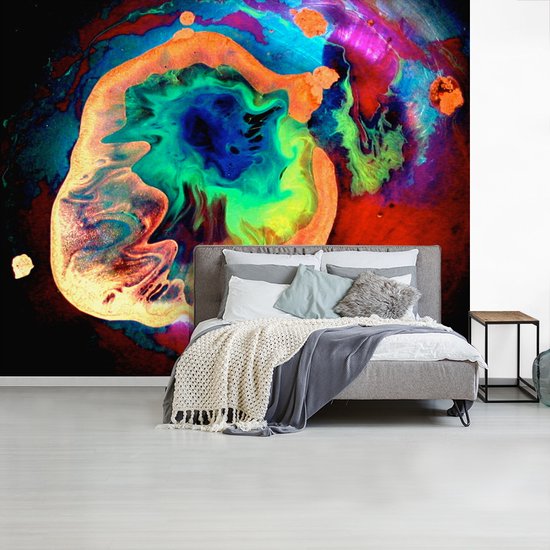 Papier peint photo peint photo vinyle - Encre et peinture largeur 275 cm x hauteur 220 cm - Tirage photo sur papier peint (disponible en 7 tailles)