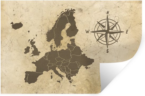 Generisch 2 Stuks Kompasstickers – Silhouet Stickers, Weerbestendig, Met Transferfolie, Eigen Keuze Uit Kleuren En Maat