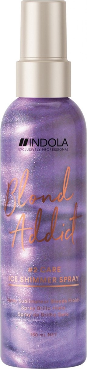 Indola Innova Blond Addict Ice Shimmer Spray 150 ml - vrouwen - Voor Dik haar/Dof haar/Geblondeerd haar/Normaal haar