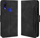 Wallet Style Skin Feel Calf Pattern Leather Case voor Xiaomi Redmi Note 7 / Note 7 Pro / Note 7S, met aparte kaartsleuf (zwart)