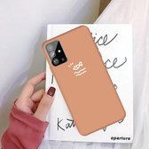 Voor Galaxy S20 + Little Fish-patroon Frosted TPU-beschermhoes (koraaloranje)