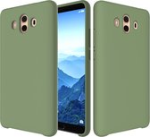 Effen kleur vloeibare siliconen dropproof beschermhoes voor Huawei Mate 10 (groen)