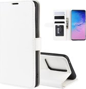 Voor Galaxy S20 Ultra R64 Texture Enkele horizontale flip beschermhoes met houder & kaartsleuven & portemonnee & fotolijst (wit)