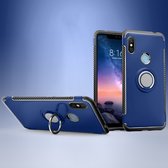 Let op type!! Magnetische 360 graden rotatie ring houder Armor beschermende case voor Xiaomi opmerking 6 (zwart)