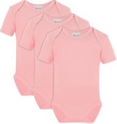 Link Kidswear Meisjes Rompertje GOTS - Baby Roze - Maat 74/80