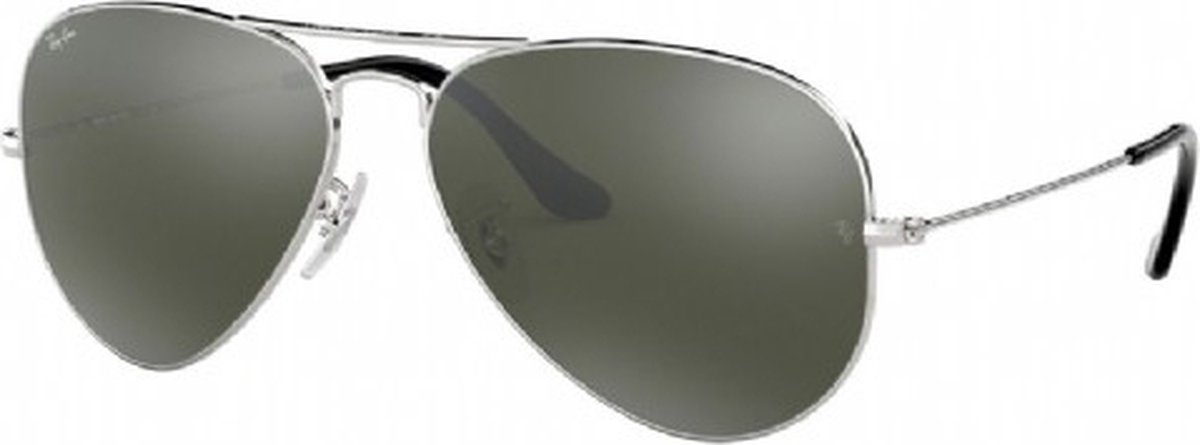 Ray-Ban Aviator RB3025 W3277 - Zonnebril - Zilverkleurig/Grijs Mirror - 58  mm | bol.com