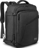 TravelMore Reistas - Rugzak - Handbagage Weekendtas - Backpack - Waterafstotend - 40L - Zwart