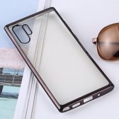 Ultradunne galvaniseren Soft TPU beschermende achterkant van de behuizing voor Galaxy Note 10 Pro (zwart)