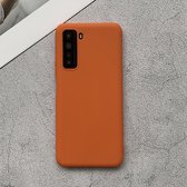 Voor Huawei nova 7 SE schokbestendig mat TPU beschermhoes (oranje)