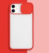 Voor iPhone 11 Pro Sliding Camera Cover Design TPU beschermhoes (rood)