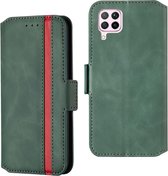 Voor Huawei P40 Lite vintage matte olie-rand horizontale flip lederen tas met beugel en kaartsleuven (groen)