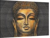 Budha - Foto op Canvas - 60 x 40 cm
