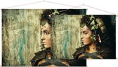 Fantasy Cosplay woman,  - Foto op Textielposter - 45 x 30 cm