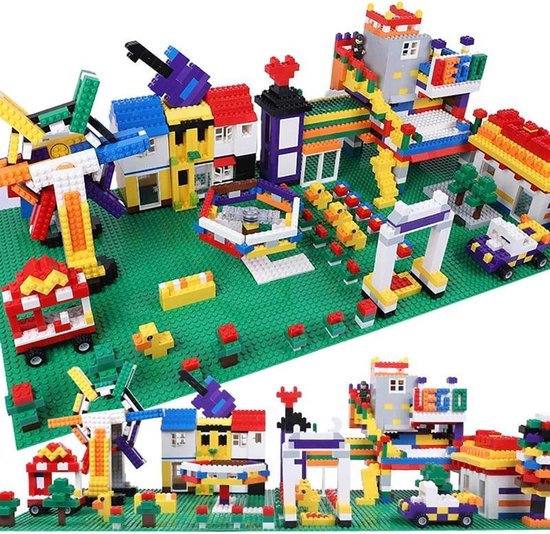 Extra Groot Bouwplaat geschikt voor LEGO - Grote Bouwplaat Lego - Groen -  Bouwplaat... | bol.
