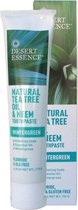 5 stuks - Desert Essence Tea Tree Oil Vegan Tandpasta met Neem - Zonder fluoride en SLS - 115ml