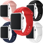 Eyzo Multipack Siliconen Sportbandje Voor Apple Watch Series 1/2/3/4/5/6/7/SE 42/44/45mm Horloge Bandje - Multicolor