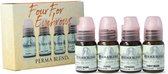 Perma Blend Evenflo Lips Set | Complete Set met 5 x 15ml | Made in USA | Tattoo Inkt | Premium Permanent Makeup Cosmetic Pigments
