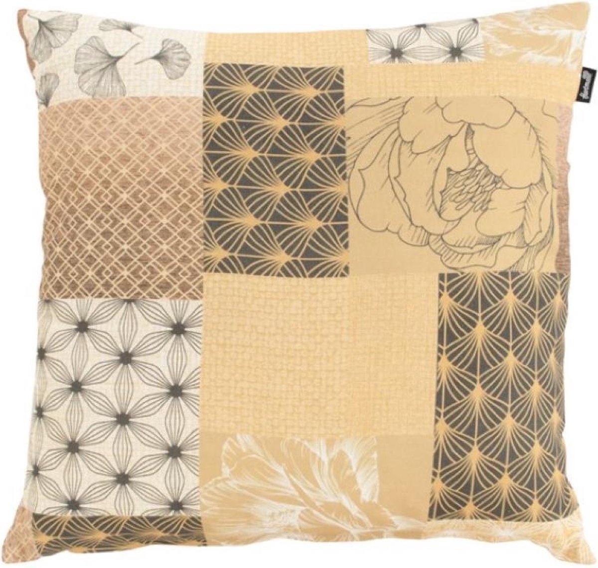 Hartman Amy jaune 50x50x16 coussin décoratif