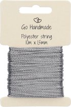 Go Handmade Polyester Koord 3 Grijs