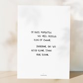 Poster gedicht vriendschap | Poezie Woonaccessoires Muurdecoratie Woonkamer Wenskaart | Tijdloos cadeau  (13x18)